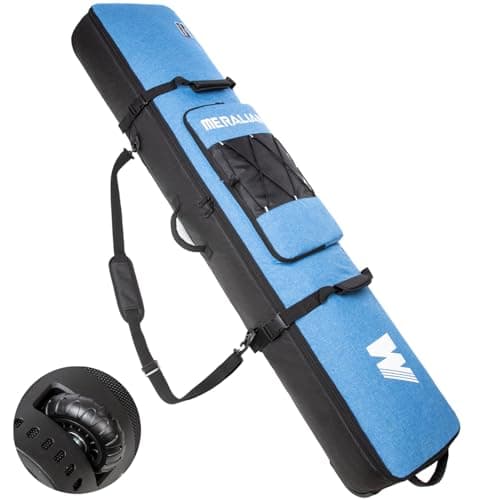 MERALIAN Snowboard Bag with Wheels,Padded Snowboard Bags for Air Travel