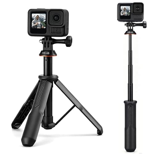 K&F CONCEPT 58.5cm/23inch Portable Adjustable Stand Selfie Stick Tripod