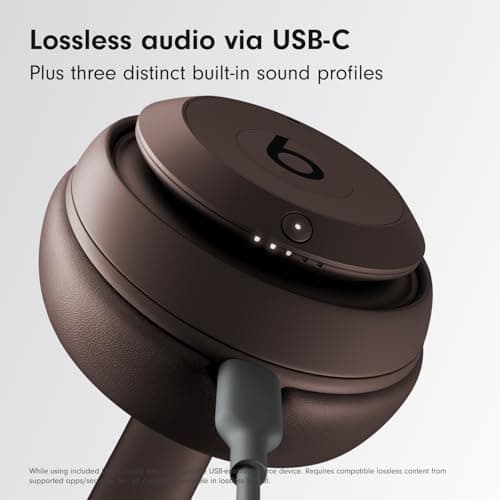 Beats Studio Pro – Wireless Bluetooth Noise Cancelling Headphones – Personalised Spatial Audio, USB-C Lossless Audio, Apple & Android Compatibility, Up to 40 Hours Battery Life – Deep Brown — view 6