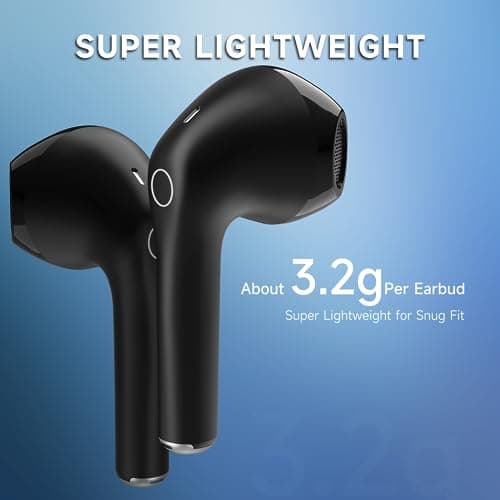 Wireless Earbuds, 1 Hour Bluetooth 5.3 Sports Earbuds with Deep Bass, Premium Sound with Charging Case, Compatible with Smartphones, Tablets and Laptops, 6 Packs — view 4