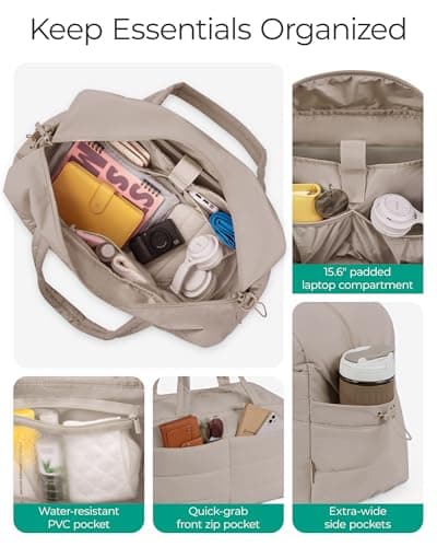 bagsmart 31L Travel Gym Duffle & Wet Pocket, Weekend Overnight Carry on Bag — view 2