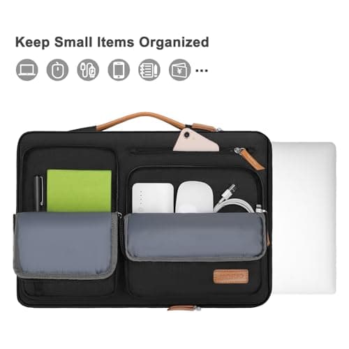 MOSISO 360 Protective Laptop Case 16 inch with Soft Lining, Black — view 2