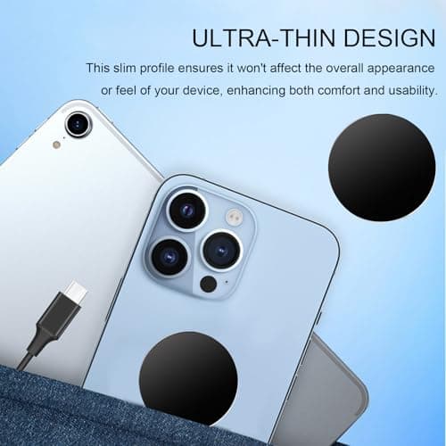 Sticker Metal Plates Replacement,phone magnet,Thin Metal Plate,pack of 4 — view 5