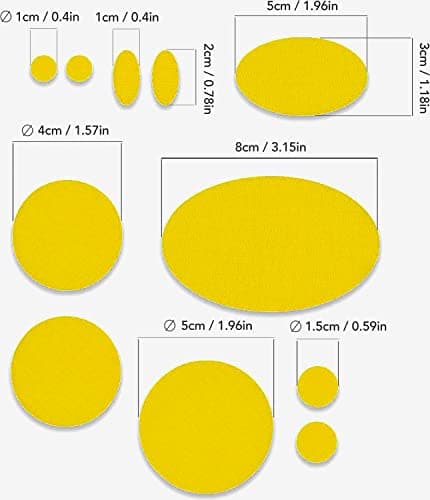 Stick-On Repair Patches for Down Jackets, Tents, 11 Pcs, Waterproof, Yellow — view 3