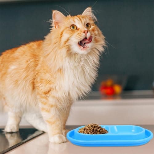 Double Cat Food Water Bowls Anti Theft Pp Set for Cats Dogs — view 4