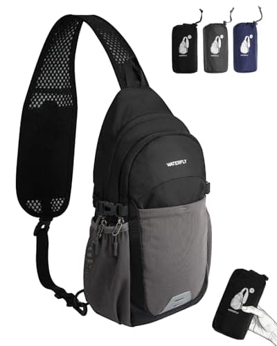 Waterfly Foldable Sling Bag Men Women, Anti Theft RFID Crossbody for Travel