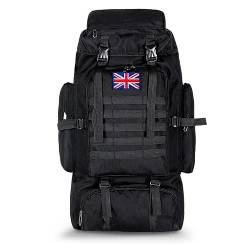 Lesbyit 80L Waterproof Hiking Backpack Lightweight Tactical Rucksack