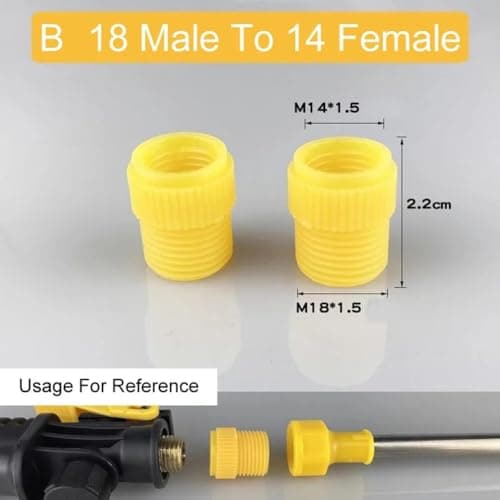 Helilyco for Heavy Duty TPE Sprayer Conversion Connector Electric Agricultural Equipment Multi-Size Adapter 10 Pack — view 5