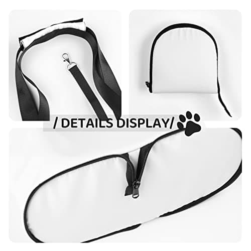 Foldable Cat Carrier Dog Shoulder Bag, Wine Cork Pet Tote Bag, Waterproof Collapsible Pet Tote For Small Dogs, Breathable Travel Carrier With Safety Hook & Viewing Window (34x36x15.5 Cm) — view 5
