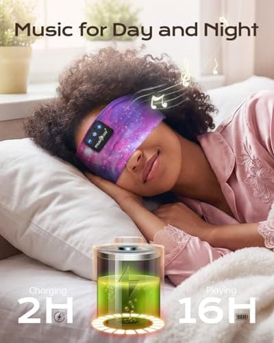 MUSICOZY Sleep Headphones Headband,Adjustable Sleeping Headphones — view 3