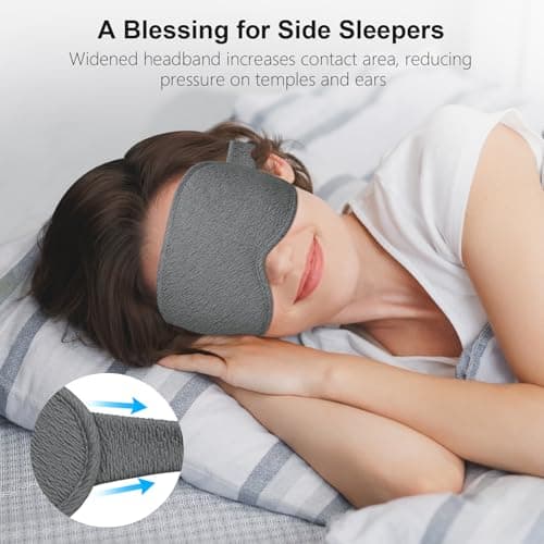 Gritin 100% Blackout Sleep Masks for Women & Men - Zero Eye Pressure Mask — view 5