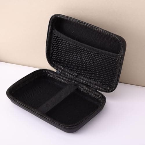 For EVA Headphone Case Carbon Fibre Organizer Shockproof Earphone Bag Hard Shell Travel Pouch 3C Electronics Storage Portable Cable Box Protective Audio(17 * 10 * 4)