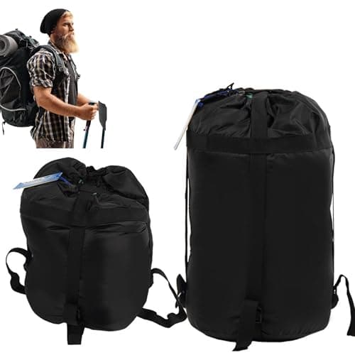 Fueerton Nylon Lightweight Compression Stuff Sack Bag Outdoor Camping Sleeping Bag (L) — view 2