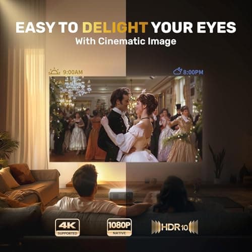 [Netflix App Available & Dolby Audio] Aurzen Eazze D1 Smart Projector — view 4