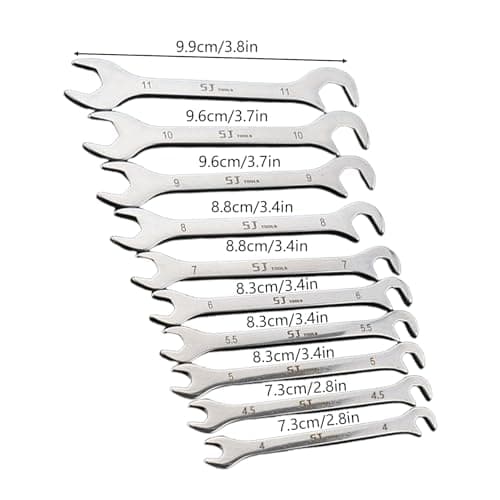 Ultra Thin Metric Wrench Set 10 Pieces Motorcycle Repair Tool — view 5