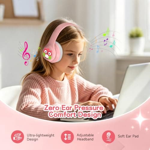 Active Noise Cancelling Headphones for Kids with Case Bluetooth 5.4 — view 5