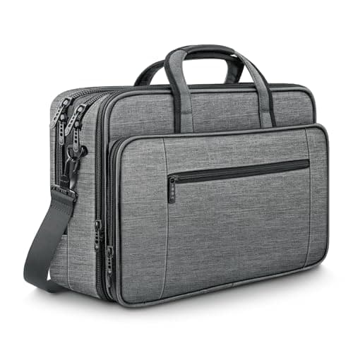 Mancro Laptop Messenger Shoulder Handbag 17 Inch, Large Laptop Bag for Men