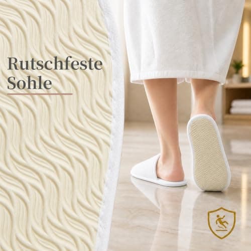 Iyxeo 20 Pairs Disposable Hotel Slippers, Guest Slippers for Men Women — view 5