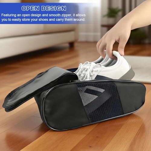 Golf Shoe Bags for Men Women, Waterproof Football Boot Bag with Shoe Towel — view 4