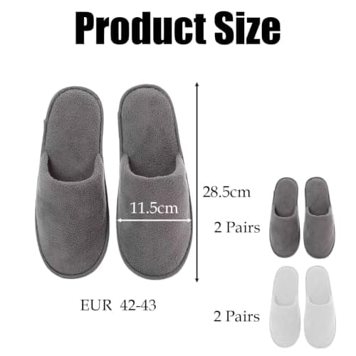 4Pairs Hotel Slippers Multipack Spa Slippers for Women Hotel Slippers Women — view 4