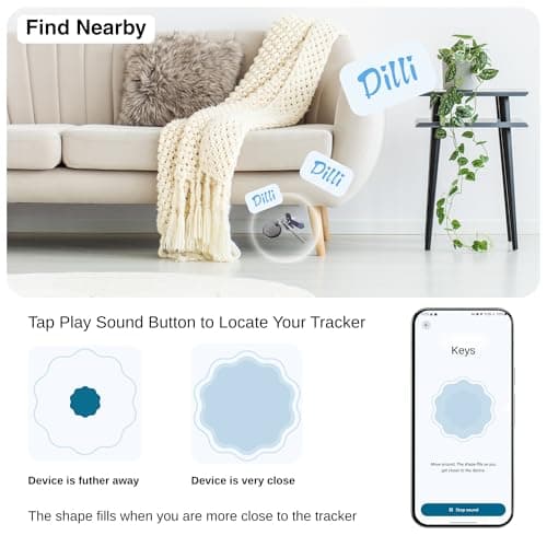 HH-Tech Android Tag Works with Google Find Hub, Smart Tag Tracker, Item Finder, Easily Track Your Keys, Wallet, Bag, Suitcase, and More (Pack-1 Android only) — view 2