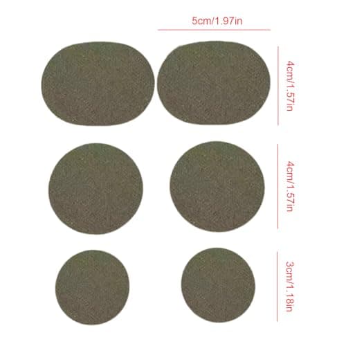 Shoe Patch Vamp Repair Sticker, Sticky Shoes Insoles Heel Protector, Heel Hole Repair Patches, 6 Pieces, Breathable, Toeburst Prevention Design, Multi-Purpose for Clothes Andgear — view 5