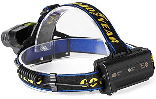 Goodyear Head Light Torch Lamp Headlamp LED Rechargeable Flashlight 20000LM for Camping Car Repair Cycling — view 4