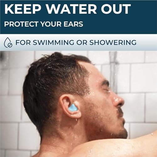 8 Pairs Silicone Ear Plugs for Sleeping, 27dB Sleep Noise Cancelling, Soft, Re-Usable, Waterproof, Premium Moldable Silicon Earplugs, for Sleep, Travelling, Studying, Wax Plug Blue — view 5