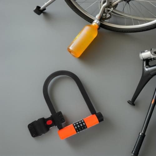 U-Shaped Bike Security Code Lock with 4 Digit Resettable Combination — view 6