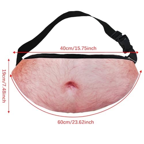 Secret Santa Gifts for Men,Belly-Shape Waist Bag,Funny Gifts for Men Him — view 2