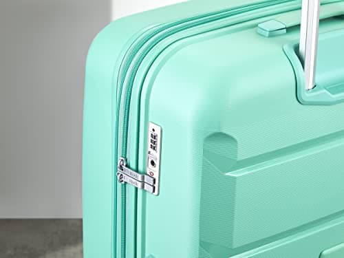 Rock Tulum Medium 63/71L Expandable Hard Shell Suitcase - Turquoise — view 5