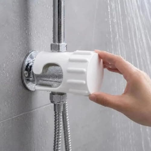 BODYA 3Pcs Water-Resistant Public Shower Push Button Lock Attachment for Swimming Pool Gym Camping Caravan, White — view 5