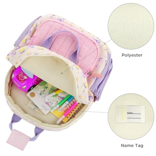 GAGAKU Toddler Backpack for Girls - Kids Nursery Backpack Mini Children Backpack 2-4 years Breathable Comfortable Preschool Kindergarten Elementary Rucksack Travel toddler Bag - Butterfly — view 4