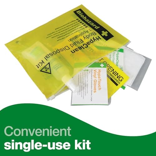 Safety First Aid HypaClean Body Fluid Disposal Kit, Single Application — view 3