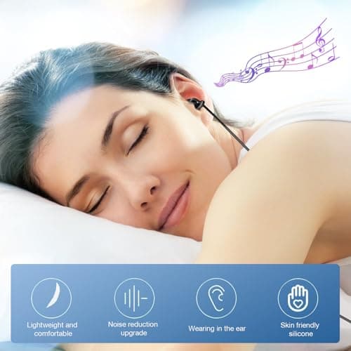 Sleep Earbuds, Soft Lightweight Wired Noise Cancelling Small Canal — view 5