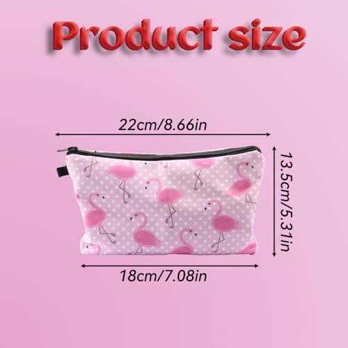 Tabanzhe Small Cosmetic Bag-Travel Makeup Bag Make Up Pouch for Women Girls Cute Pink Toiletry Bag Waterproof Portable Cosmetics Storage Pouch Purse — view 2