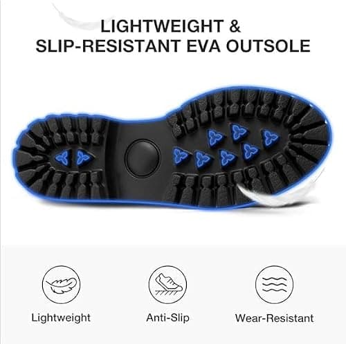 Women's Thick Sole Loafers With Lug Sole - Comfortable Work, Business and Casual Dress Shoes (Off-White, 3.5) — view 5