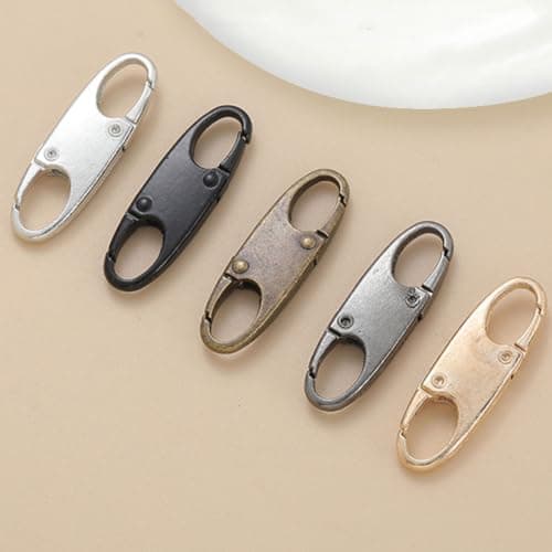 6pack Anti Theft Bag Clip Set for Women,Small Backpack,Black — view 2