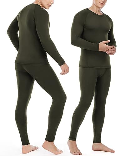 Roadbox Men's Thermal Underwear Set, Fleece Lined Base Layer Long Johns — view 2