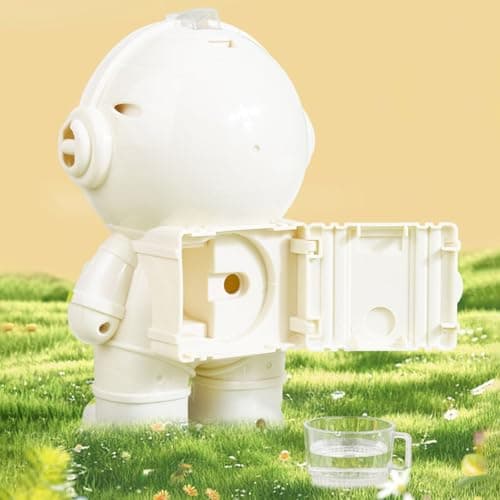 Water Dispenser Toy For Kids - 250ml Astronaut Dispenser, Cup, Strap | Portable Durable Safe Material Fun Desktop Design Hydration Accessory Entertainment (for Boys Girls Home Travel Classroom Play) — view 6