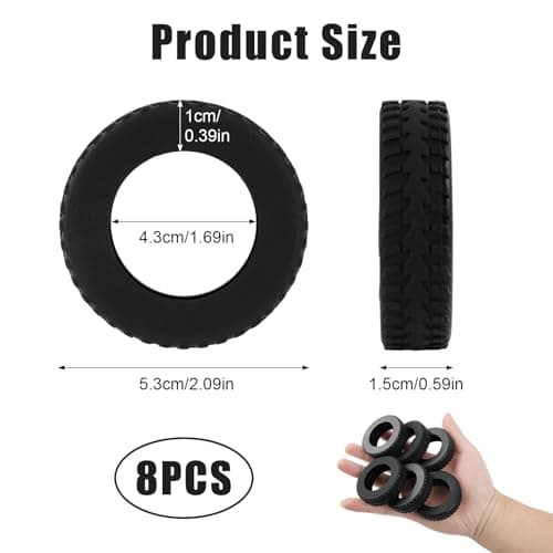 8 Pcs Suitcase Wheel Protectors, Upgraded Silicone Luggage Wheel Covers Noise Reduction Anti Scratch Carry On Travel Luggage Wheel Protector Covers for 2 to 2.4 Inch Wheels Black — view 2