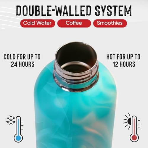 OTTO KONING Water Bottle 500ml Insulated Stainless Steel Flask — view 3