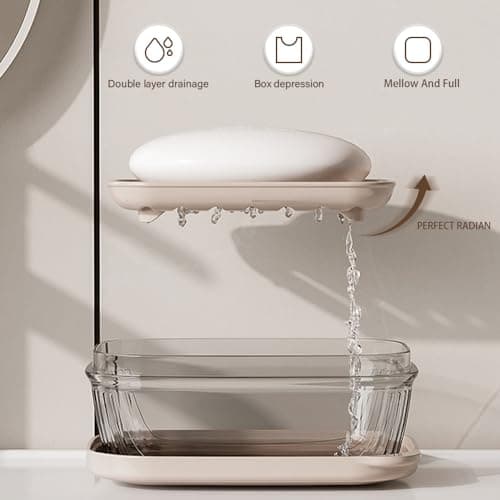 Travel Soap Case,Soap Holder,Soap Box with Lid Portable Soap Case,Sealed With Cover, Waterproof and Moisture-Proof for Traveling, Camping, Outdoor, Gym, Bathroom — view 3