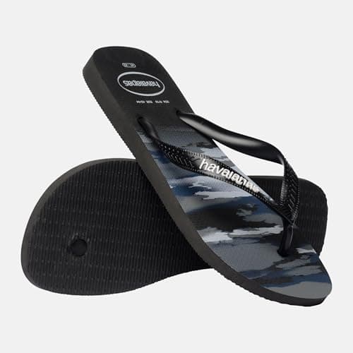 Havaianas Top Camu Men FlipFlop Black/Black/White 10/11 UK — view 2