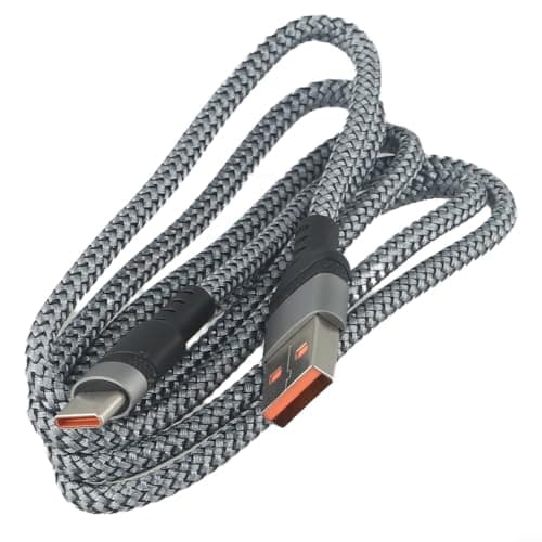 Travel USB C Charger Cable 1M Flexible Grey(gray) — view 2