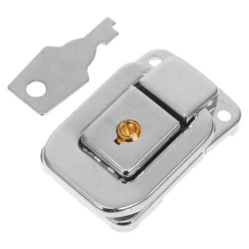 Small Toggle Latch Suitcase Lock Hasp with Keyed Metal Buckle