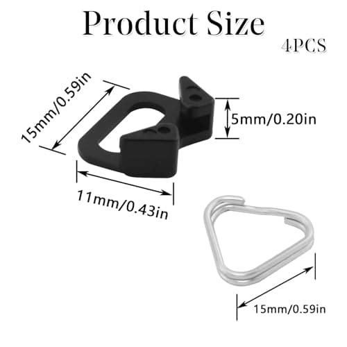CVNRCLP Camera Strap Triangle Split Ring Plastic Cap — view 2