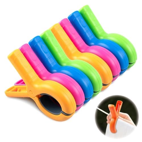 8 Pcs Large Beach Towel Clips Sun Lounger Clothes Pegs for Pool Cruise