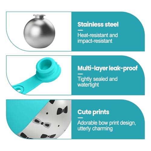 Portable Pet Water Bottle, 10 Oz Stainless Steel Foldable Dog Drink Bowl — view 3
