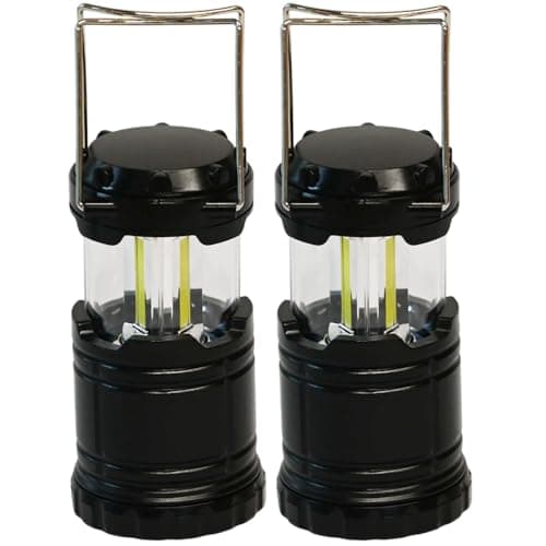 Ram® 2 x Portable Camping Lantern Battery Operated LED Camp Tent Hiking Emergency Outdoor Hanging Light with Foldable Hooks — view 2
